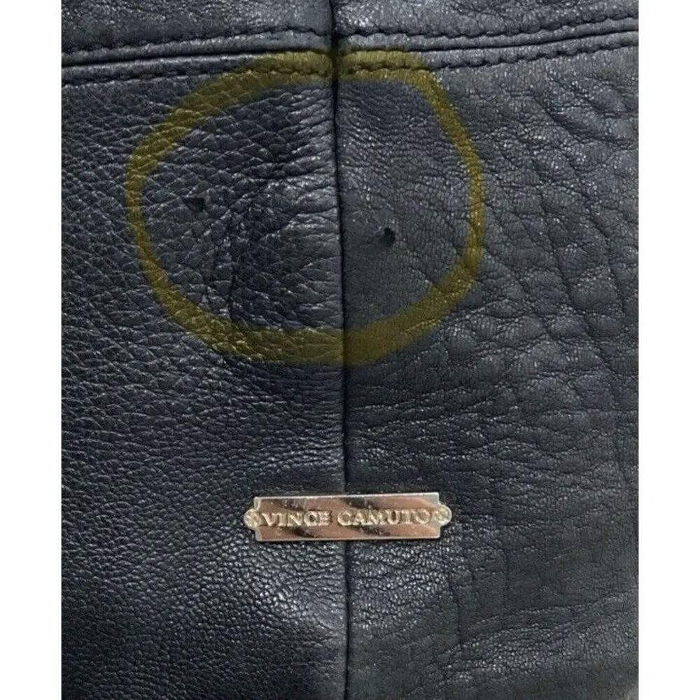 VINCE CAMUTO Crossbody Bag W 12 x H 10 x D 5 Rich Brass Hardware Genuine Leather